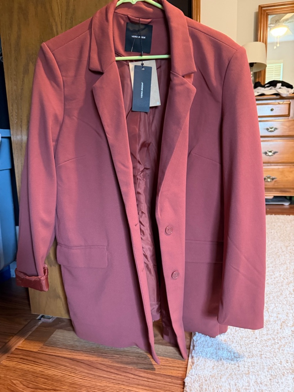 Vero Moda Dusty Rose Tailored Blazer